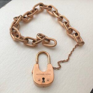 Michael Kors Gold Lock Bracelet